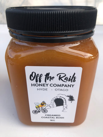 Off the Rails Creamed Coastal Bush Honey 1kg