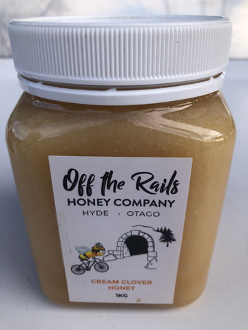 Off the Rails Cream Clover Honey 1kg