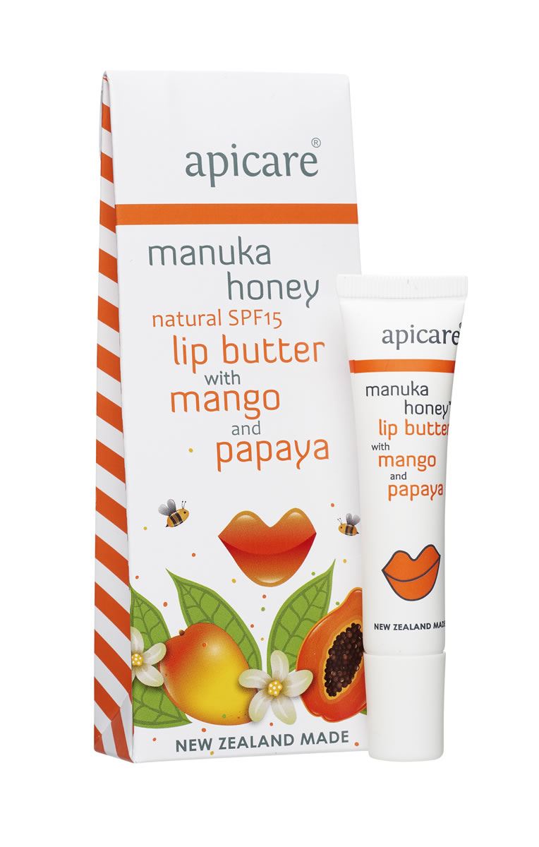 Apicare MANGO & PAPAYA LIP BUTTER WITH SPF15