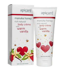 Apicare WARM VANILLA AND MANUKA HONEY BODY CREME