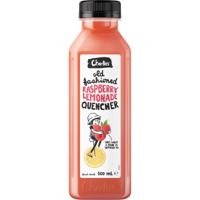 Charlie's Old Fashioned Raspberry Lemonade Quencher - 500mL